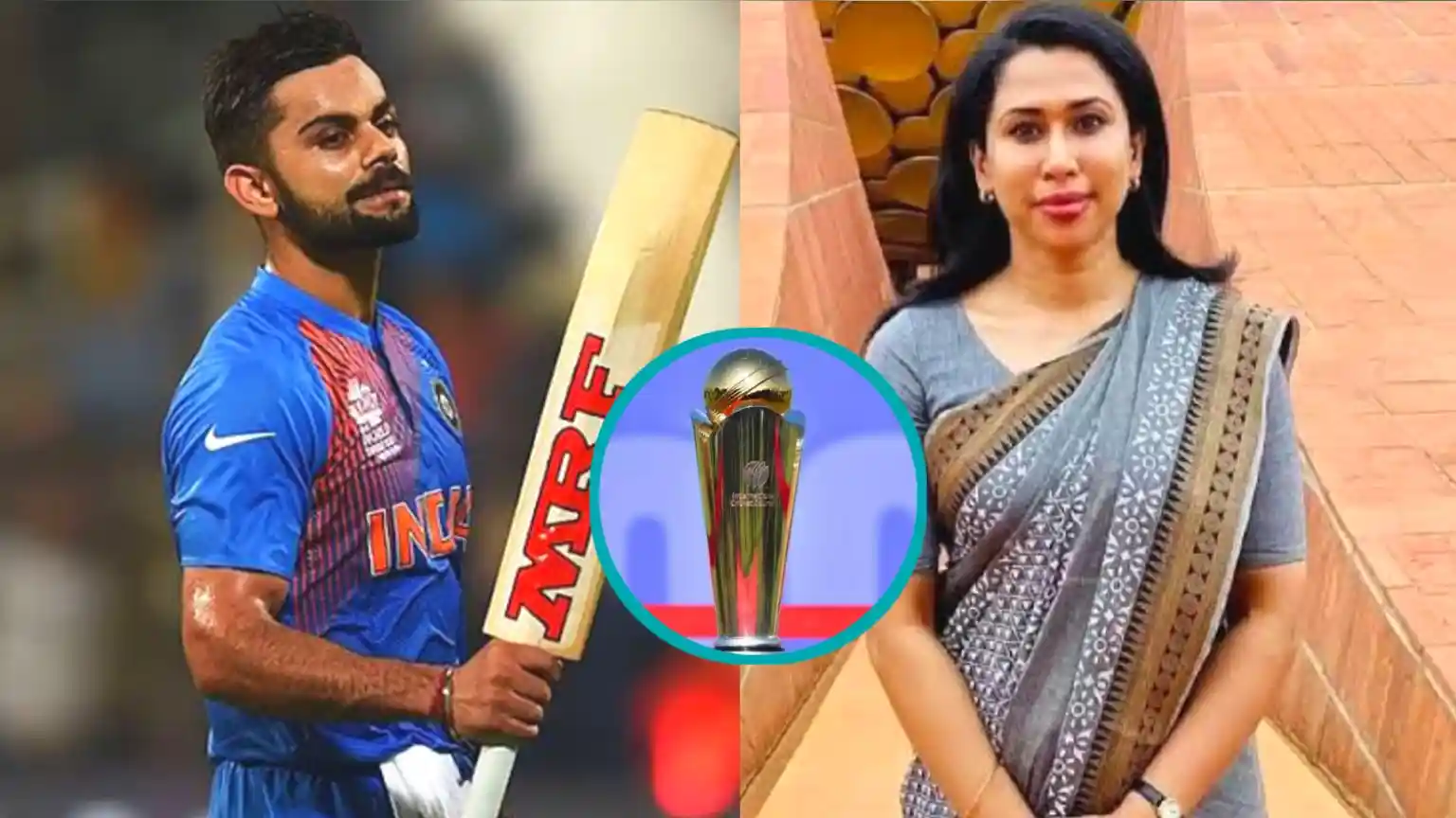 Shama Mohamed and Virat Kohli